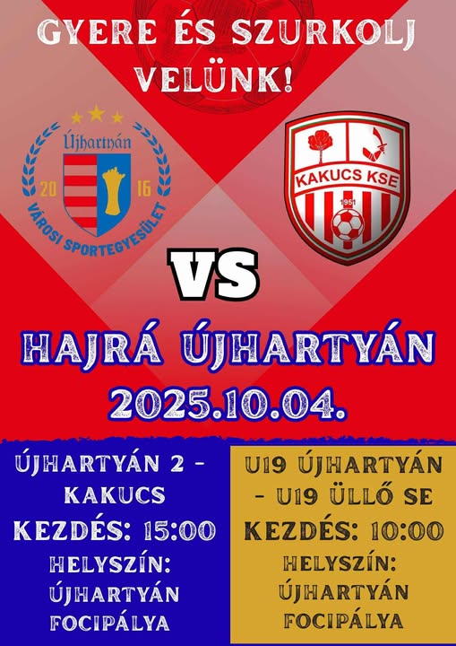 Gyere és szurkolj velünk plakát 2025.10.04.