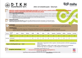 2026. évi hulladéknaptár