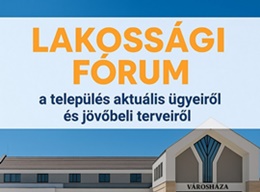 2025. évi Lakossági Fórum!