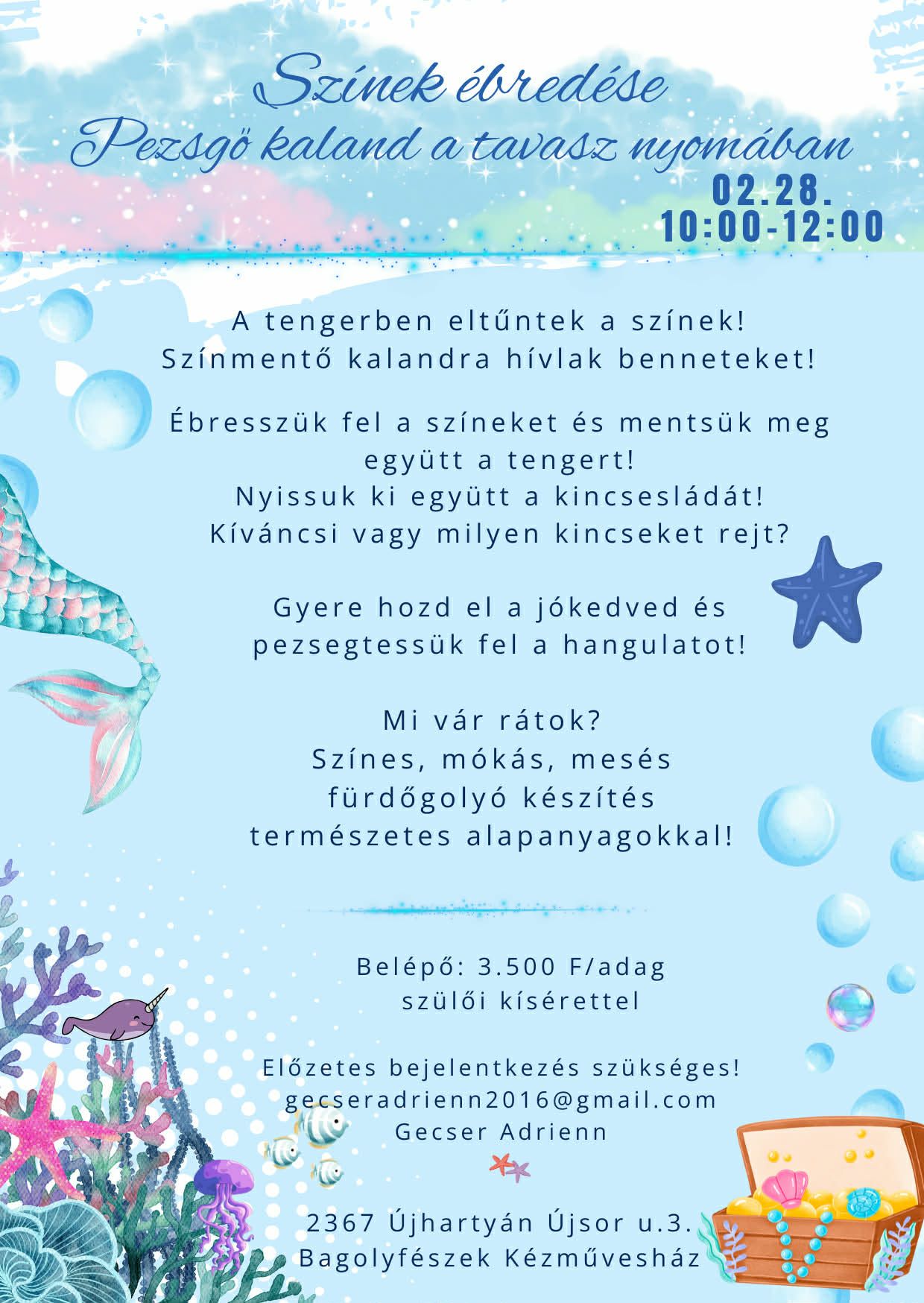 Színek ébredése- programajánló plakát