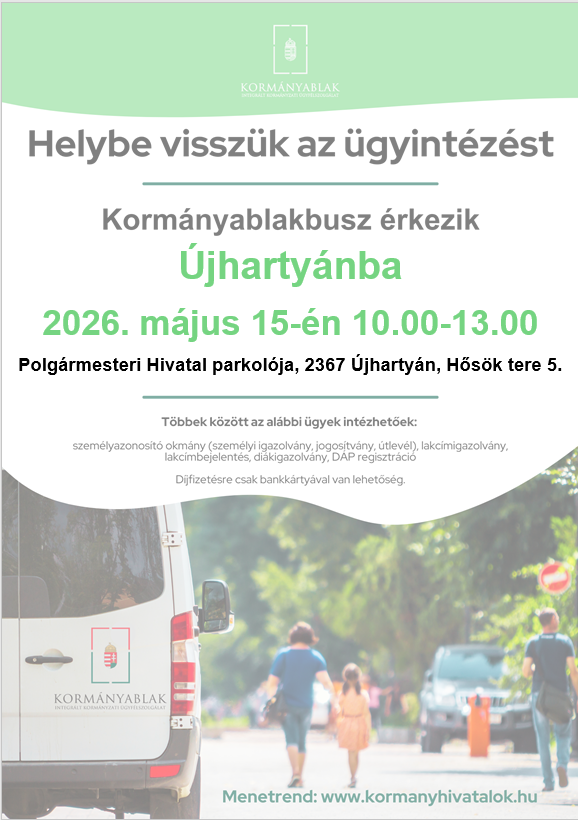 Korm&aacute;nyablakbusz &eacute;rkezik &Uacute;jharty&aacute;nba