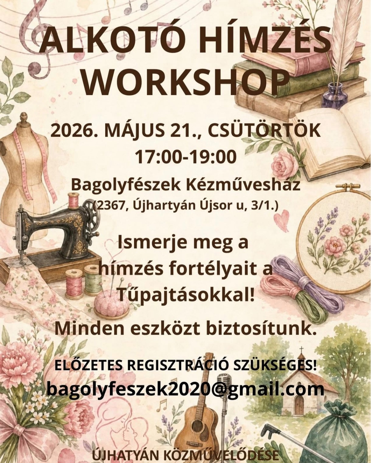 Alkot&oacute; h&iacute;mz&eacute;s workshop plak&aacute;tja