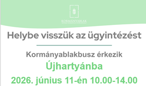 Kormányablakbusz érkezik Újhartyánban