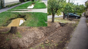 Vízelvezető árkok karbantartása