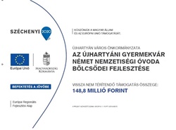 Az Újhartyáni Gyermekvár Német Nemzetiségi Óvoda Bölcsödei Fejlesztése 