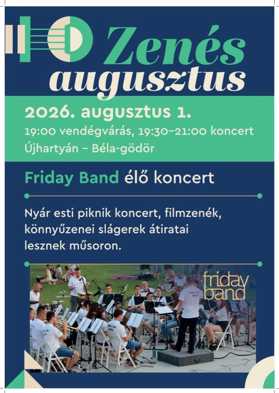 Zen&eacute;s augusztusi programok