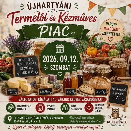 Termelői piac plakátja