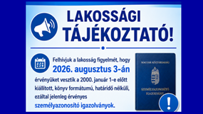 Lejáró könyv formátumú személyi igazolványok!