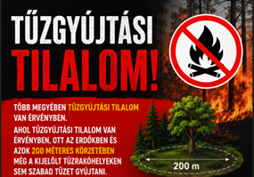 Tűzgyújtási tilalom!