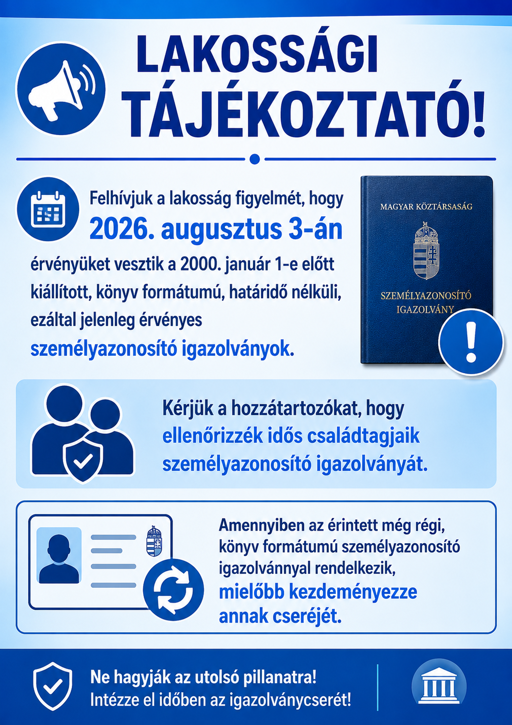 Személyi okmány lejárata