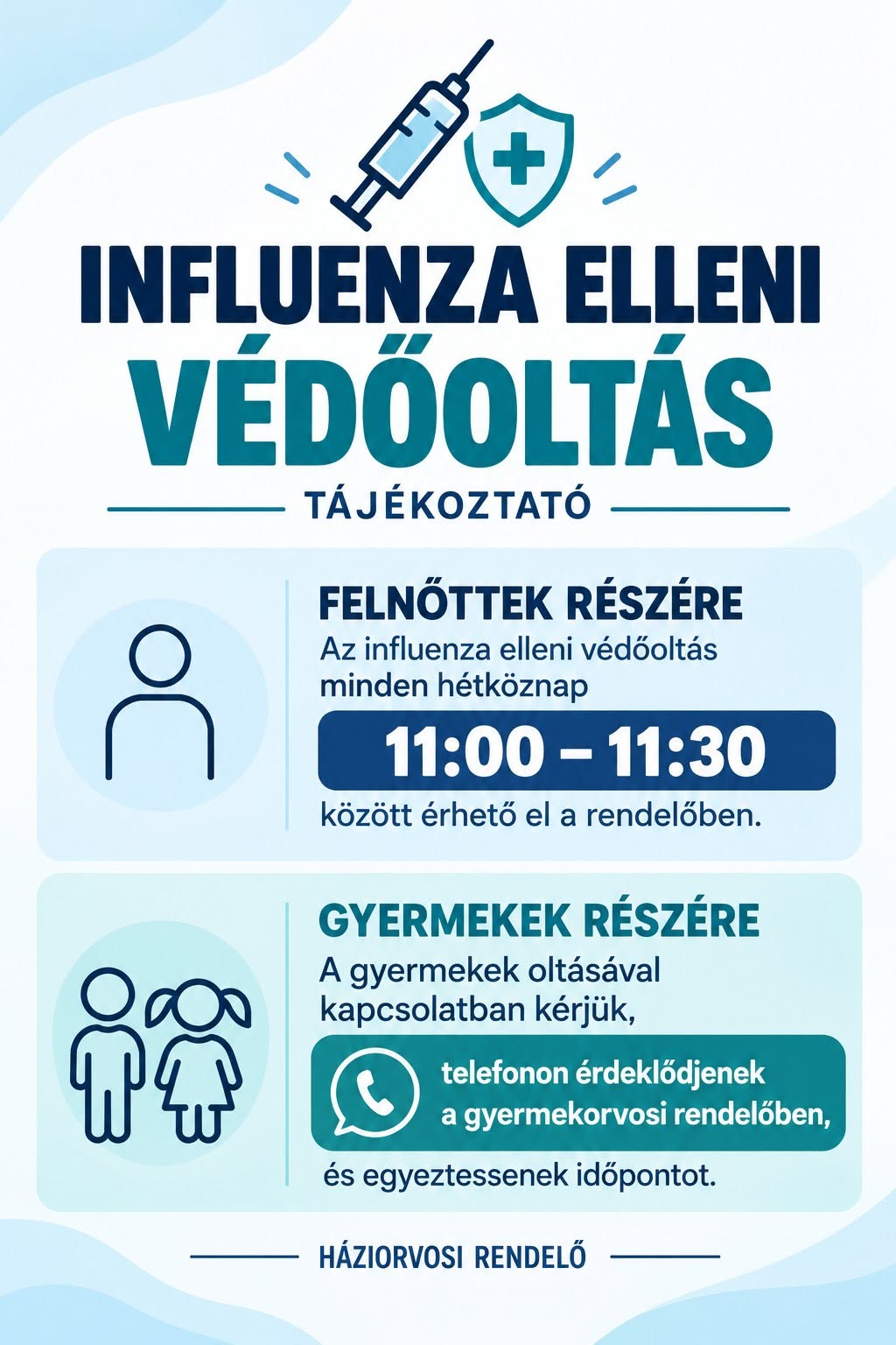 Védőoltásról tájékoztató