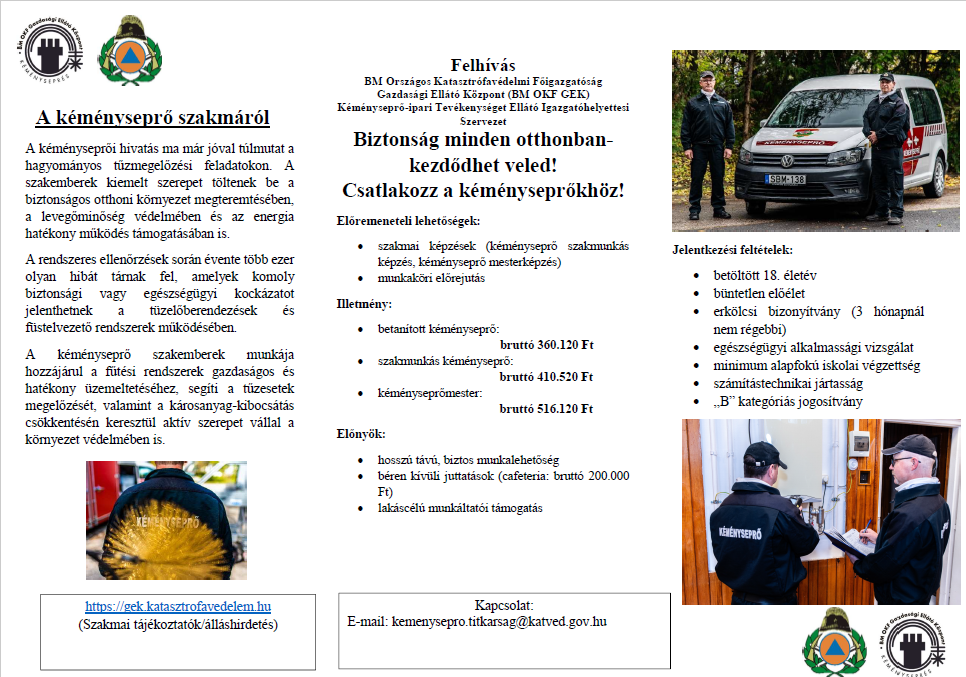Kéményseprői állás
