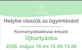 Kormányablakbusz érkezik Újhartyánba