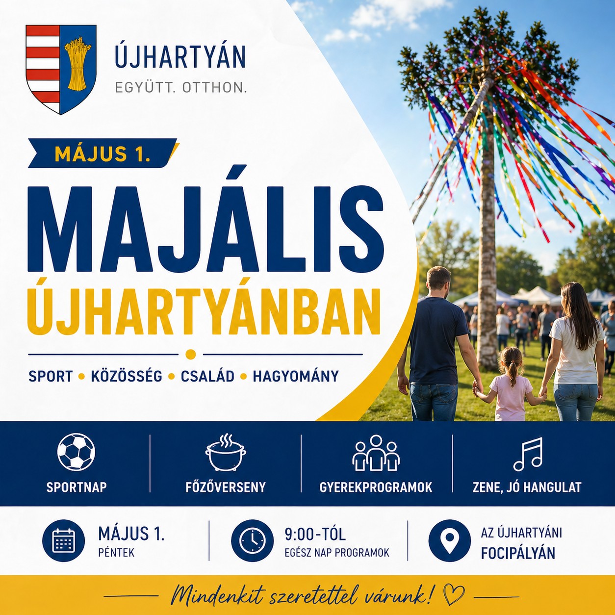 2026 &eacute;vi maj&aacute;lis program plak&aacute;tja