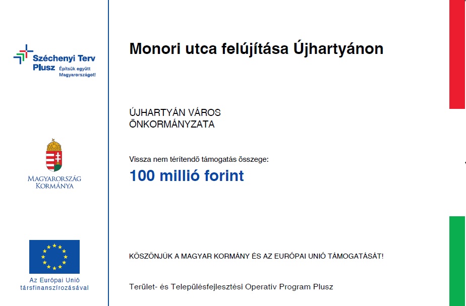 Monori utca felújítása Újhartyánon