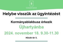 Kormányablakbusz Újhartyánban 2024.11.18.