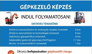 Gépkezelői Tanfolyam!